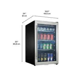 DANBY Beverage Center Stainless 19.5