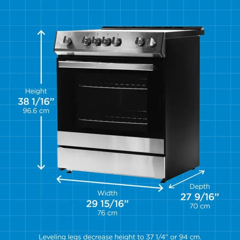 DANBY Range Stainless 30" Electric Glass-Ceramic - DRRM300BSSC