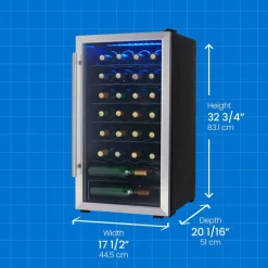 DANBY Wine Cooler Stainless 18