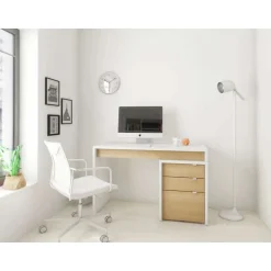 Desk and 3-Drawer Filing Cabinet - Nexera
