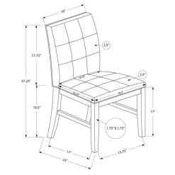 Dining chair - 2pcs / 37