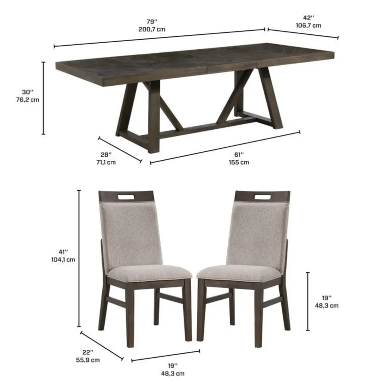 Dining Table with 4 Chairs
