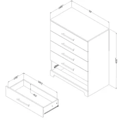 5-Drawer Chest Dresser - South Shore