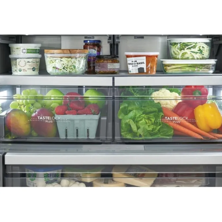 ELECTROLUX 22,6 Cu ft 36 InRefrigerator Stainless Bottom Freezer, French door - ERFG2393AS