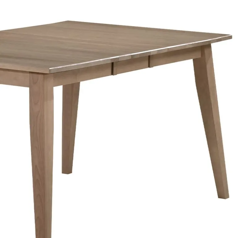 Extendable Rectangular Dining Table (48" to 60") with 6 Chairs - Grey