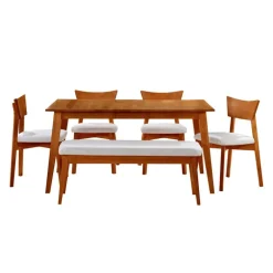 Extendable Rectangular Dining Table (48