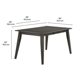 Extendable Rectangular Dining Table (48