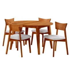 Extendable Round Dining Table (48