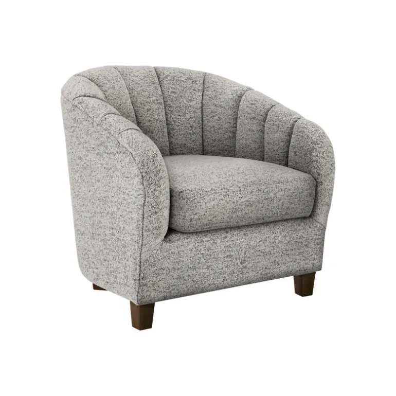 Fabric Accent Chair - Silver
