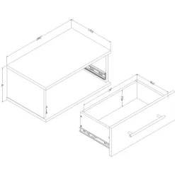 Floating Nightstand - South Shore