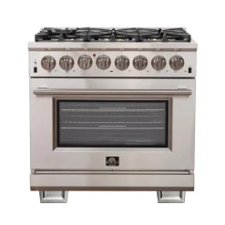 FORNO 36'' Dual Fuel Range Stainless 36