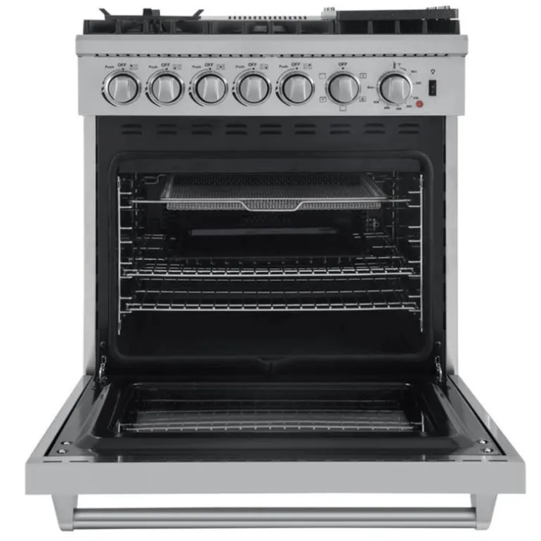 FORNO Dual Fuel Range Stainless 30" Electric Gas - FFSGS6196-30