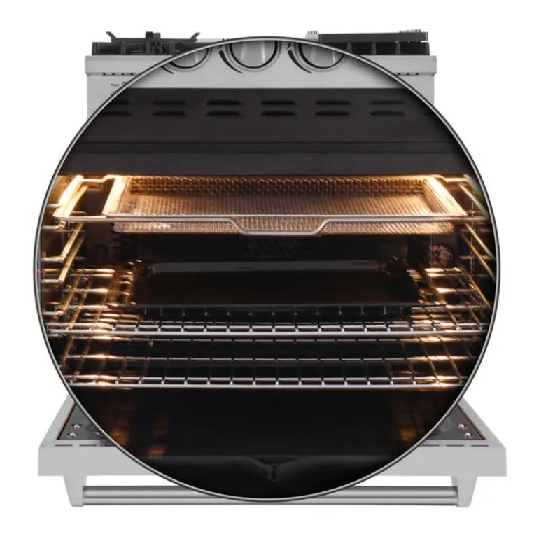 FORNO Dual Fuel Range Stainless 30" Electric Gas - FFSGS6196-30