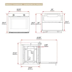 FORNO Electric Wall Over White  30