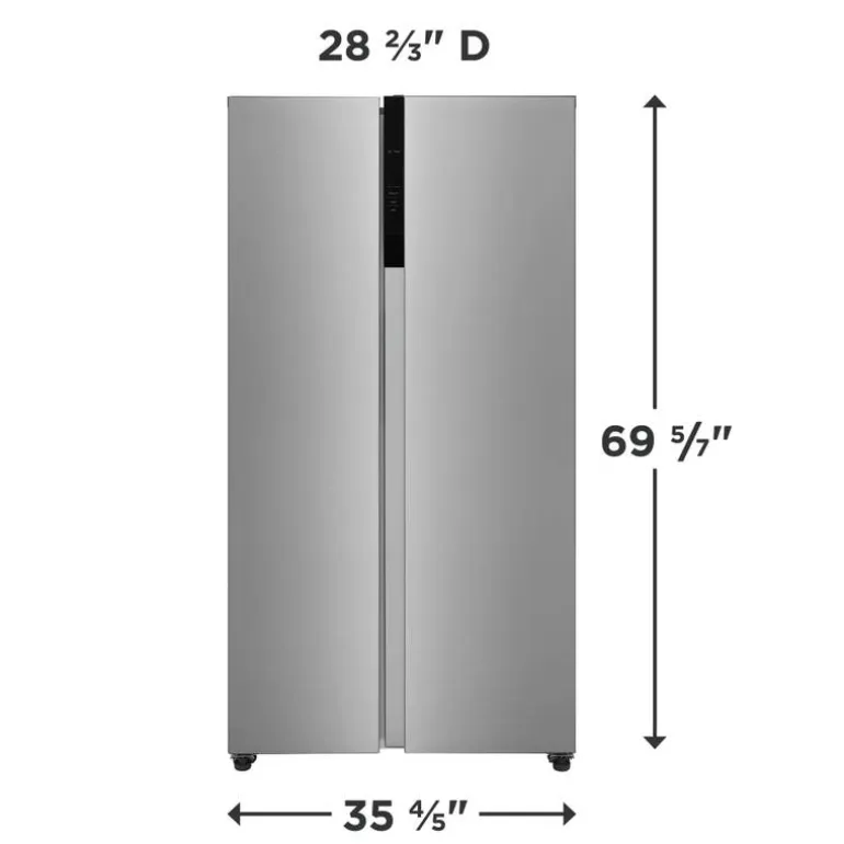 FRIGIDAIRE 21,4 Cu ft 36 In Refrigerator Stainless Side by side - FRSG2115AV