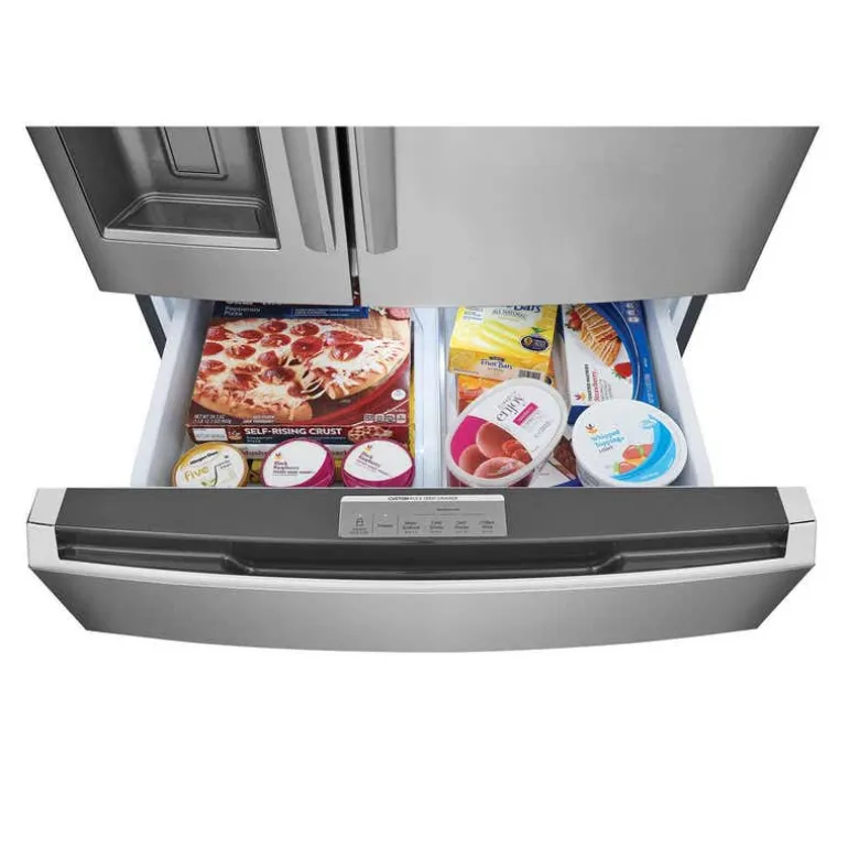 FRIGIDAIRE GALLERY 36 In 26,3 Cu Ft Refrigerator Stainless Bottom Freezer, French door - GRMS2773AF
