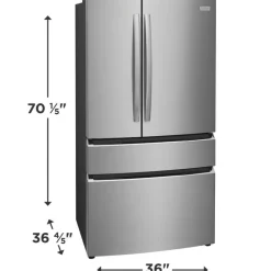 FRIGIDAIRE GALLERY 36 In 27,2 Cu Ft Refrigerator Stainless  - GRMN2872AF