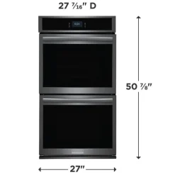 FRIGIDAIRE GALLERY Double Built-in Wall Oven Black Stainless  27