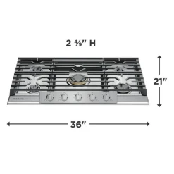 Frigidaire Professional Cooktop Gas Stainless 36"    Stainless - PCCG3680AS