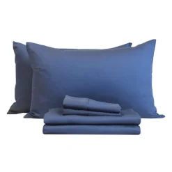 Full Bamboo Bed Sheet Set - Blue