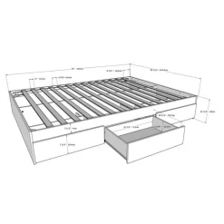 Full Bed Set with Storage (54") - 3pcs - Nexera