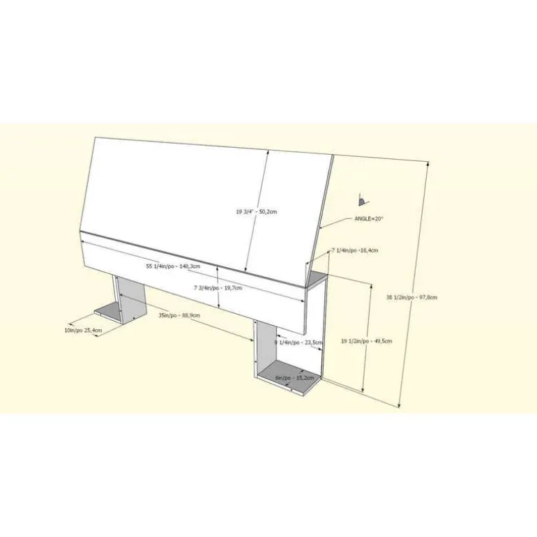 Full Bed with 3-Drawer Storage and Headboard (54") - Nexera