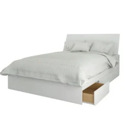 Full Bed with 3-Drawer Storage and Headboard (54") - Nexera