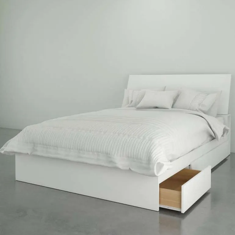 Full Bed with 3-Drawer Storage and Headboard (54") - Nexera
