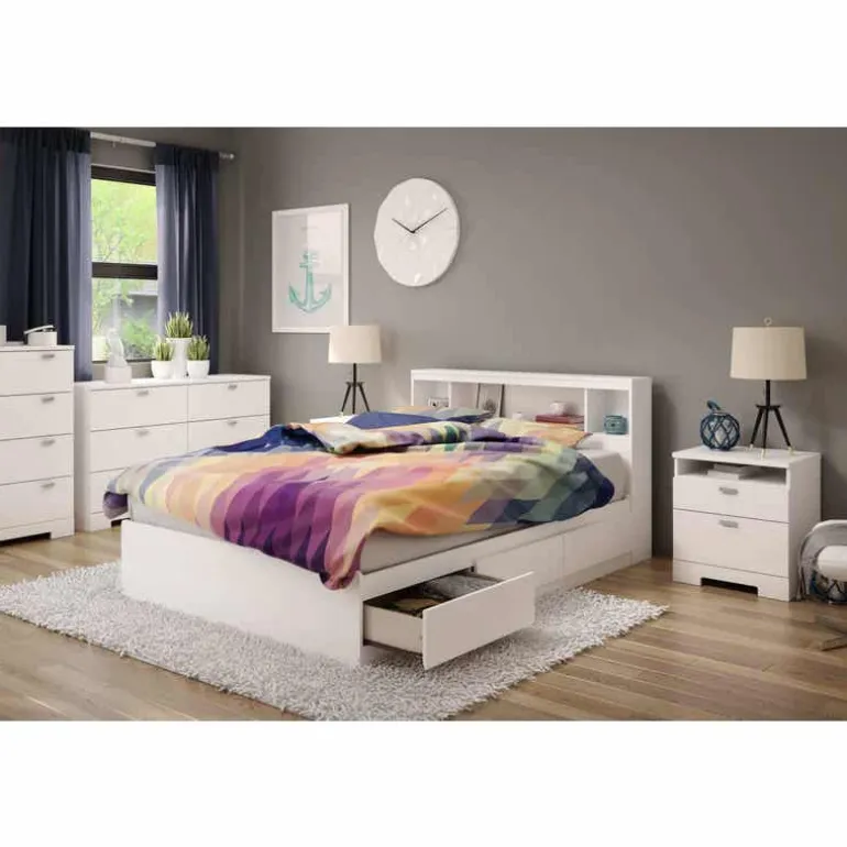Full Bed with 3-Drawer Storage and Headboard (54") - South Shore