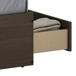 Full Bed with 6-Drawer Storage Headboard and Nightstand (54")