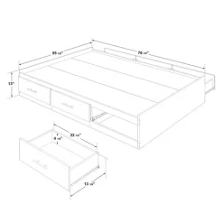 Full Bed with 6-Drawer Storage (54
