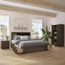 Full Bed with 6-Drawer Storage (54")