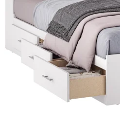 Full Bed with 6-Drawer Storage and Headboard (54