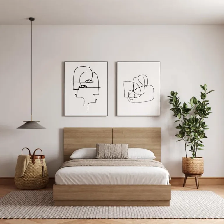 Full Bed with Headboard (54") - Nexera
