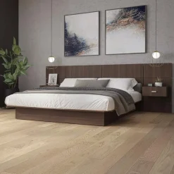 Full Bed with Wall Units and Nightstands (54")