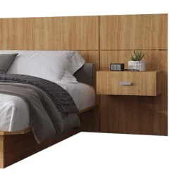 Full Bed with Wall Units and Nightstands (54")