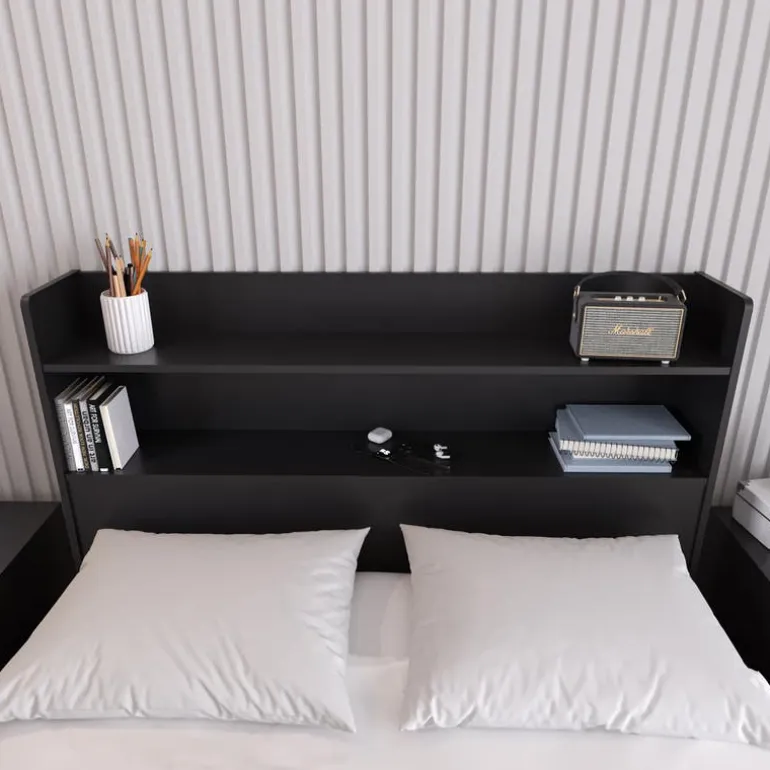 Full Bookcase Headboard - Nexera