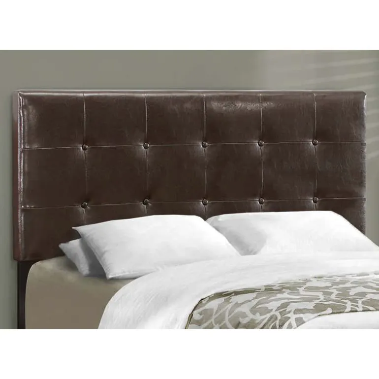 Full Leather-Look with Headboard (54") - Monarch