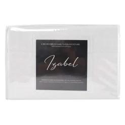 Full Microfibre Bed Sheet Set - White