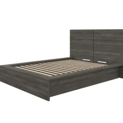 Full Platform Bed with Headboard (54