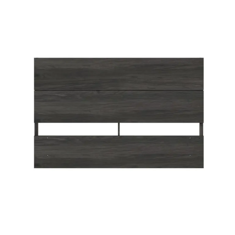 Full Size Panel Headboard, Bark Grey - Nexera