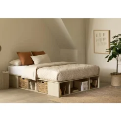 Full Storage Bed with Baskets (54