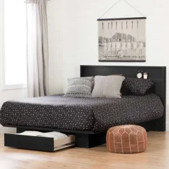 Full/Queen Platform Bed with 1-Drawer Storage (54