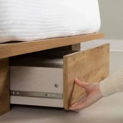 Full/Queen Platform Bed with 1-Drawer Storage (54