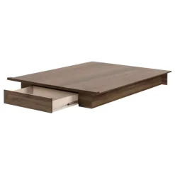Full/Queen Platform Bed with 1-Drawer Storage (54