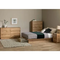 Full/Queen Platform Bed with 1-Drawer Storage (54
