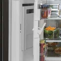 GE 26.7 Cu Ft 36 In Refrigerator White Bottom Freezer, French door - GNE27JGMWW