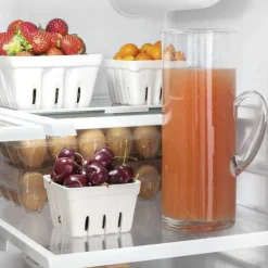 GE 26.7 Cu Ft 36 In Refrigerator White Bottom Freezer, French door - GNE27JGMWW