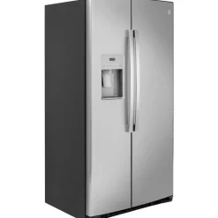 GE 21.8 Cu Ft 36 In Refrigerator Stainless Steel Side by side - GZS22IYNFS