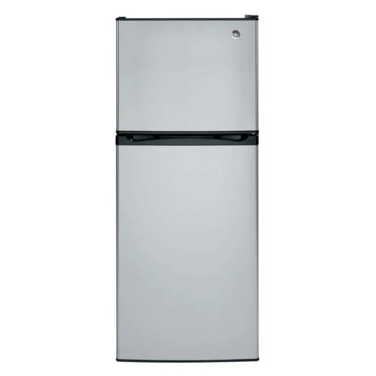 GE 11.6 Cu Ft 24 In Refrigerator Stainless Steel Top Freezer - GPE12FSKSB